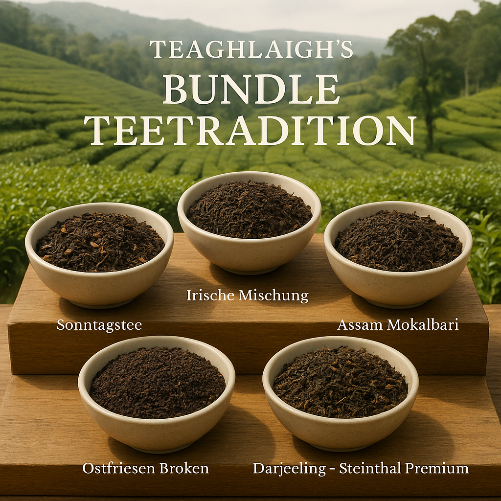 Bundle Teetradition – Kräftige Schwarztee Klassiker & feine Spezialitäten – 5 Sorten à 100 g
