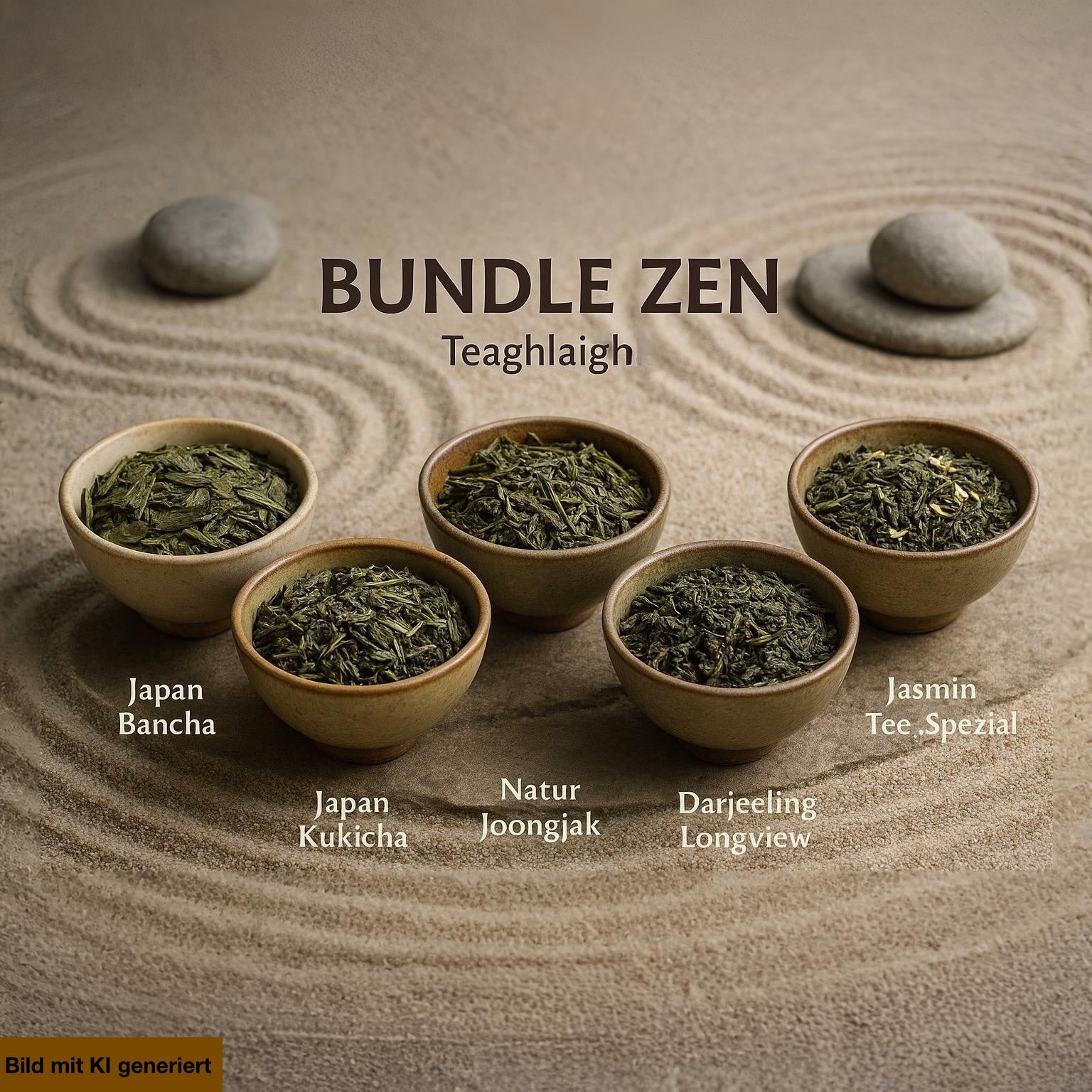 Bundle Zen – Fünf Grünteesorten für innere Ruhe – 5 Sorten à 100 g