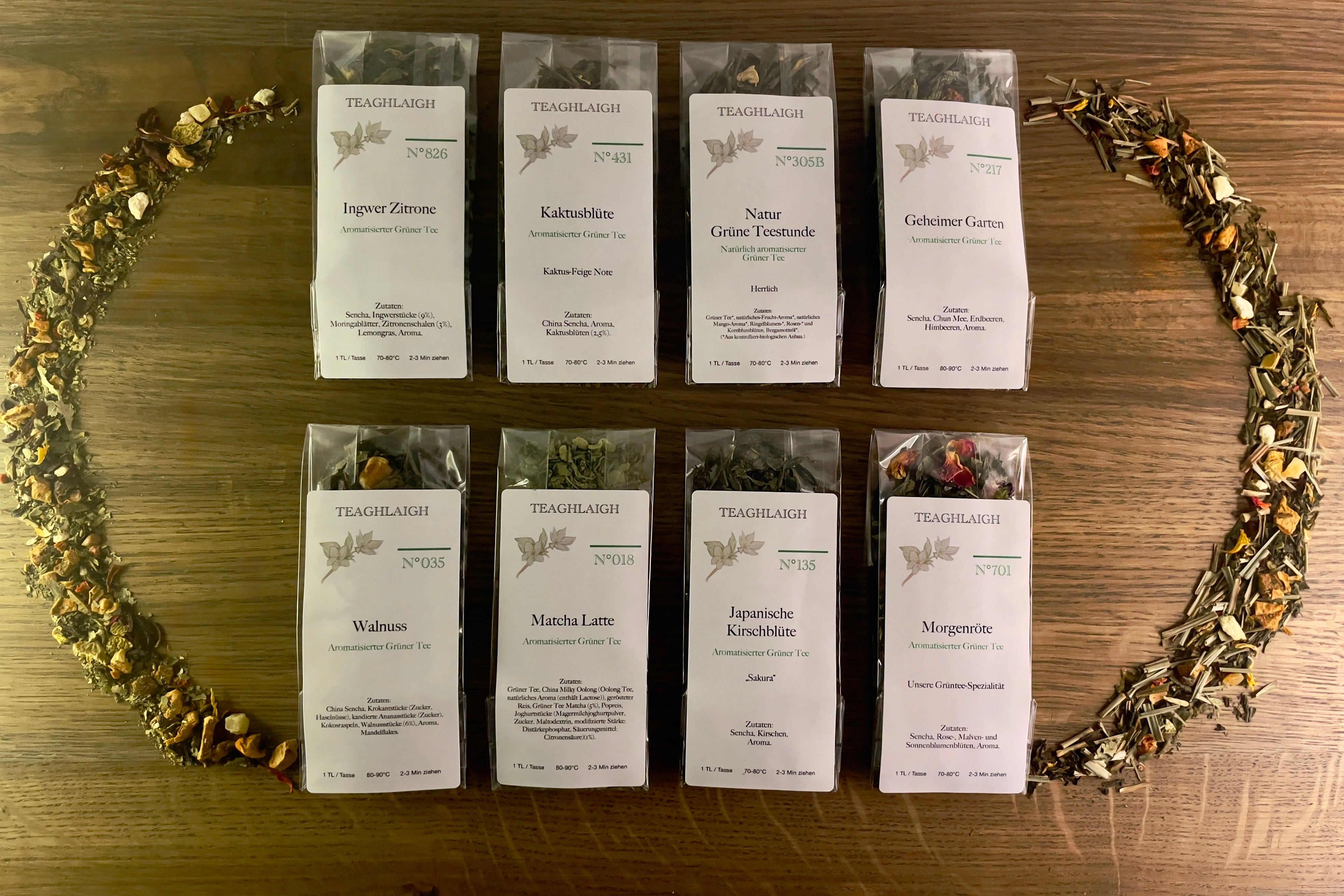 Probenset - Grüner Tee Aroma - 8 Proben á 10g/20g