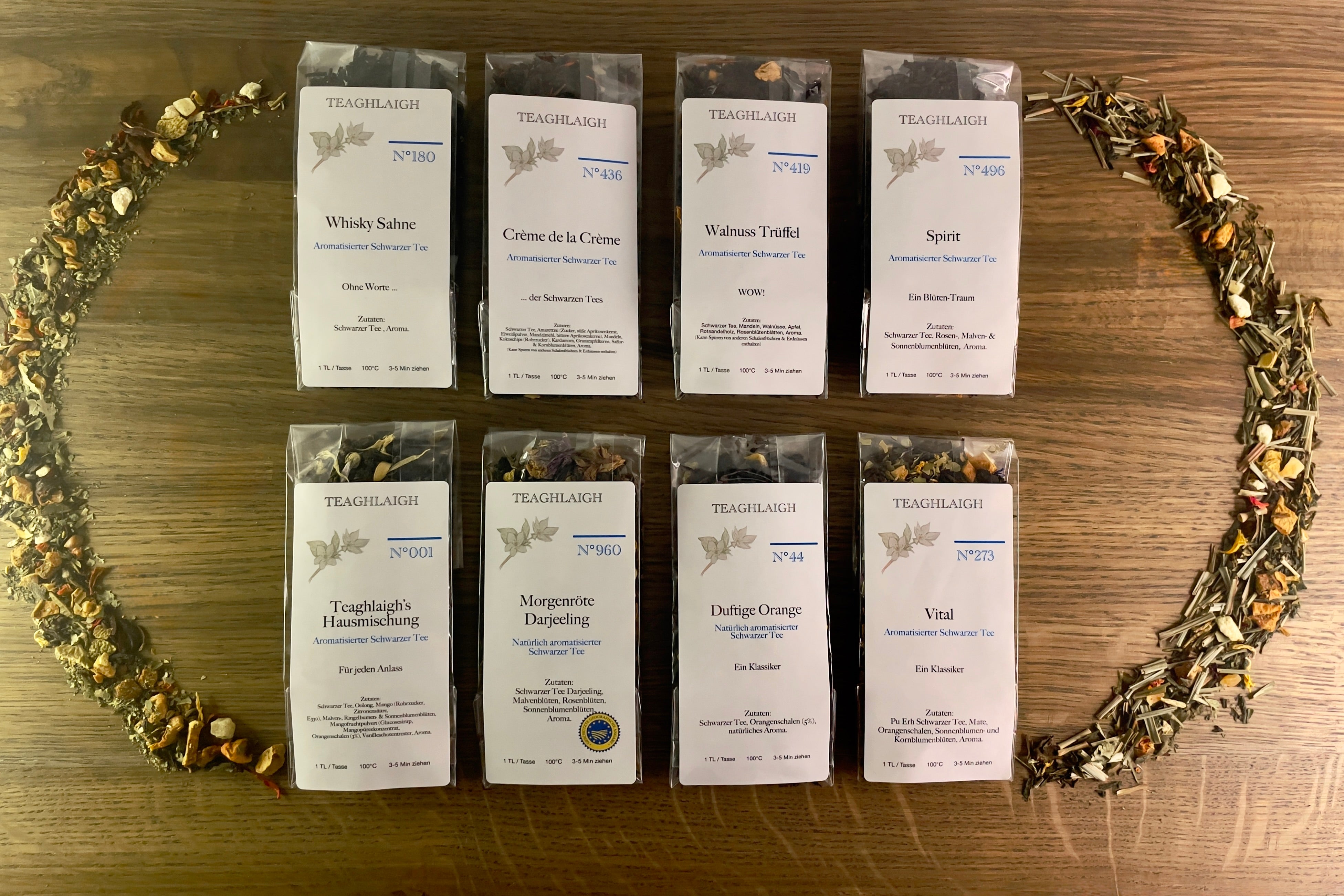 Probenset - Schwarzer Tee Aroma - 8 Proben á 20g