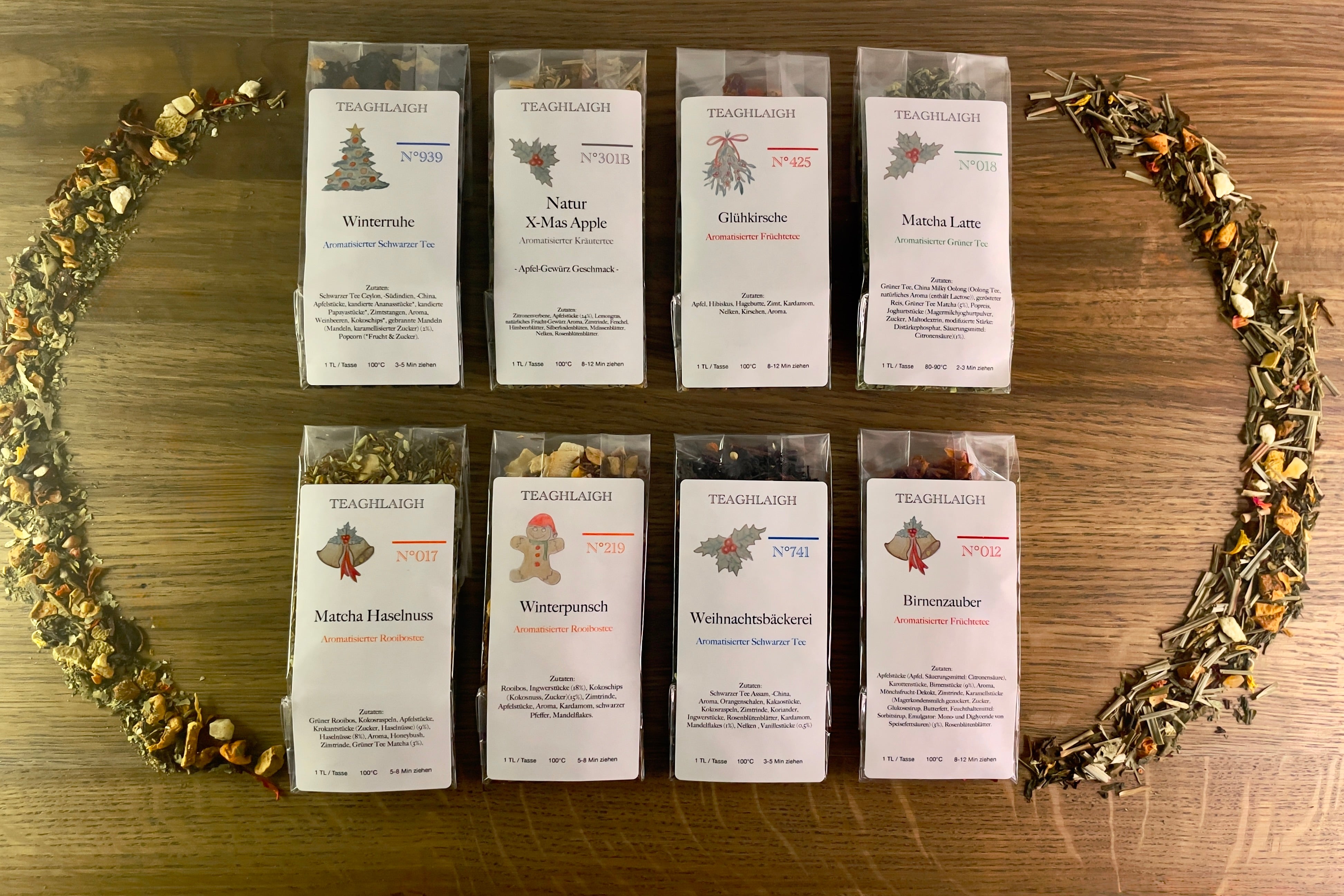 Probenset - Weihnachtstee - 8 Proben á 10g/20g