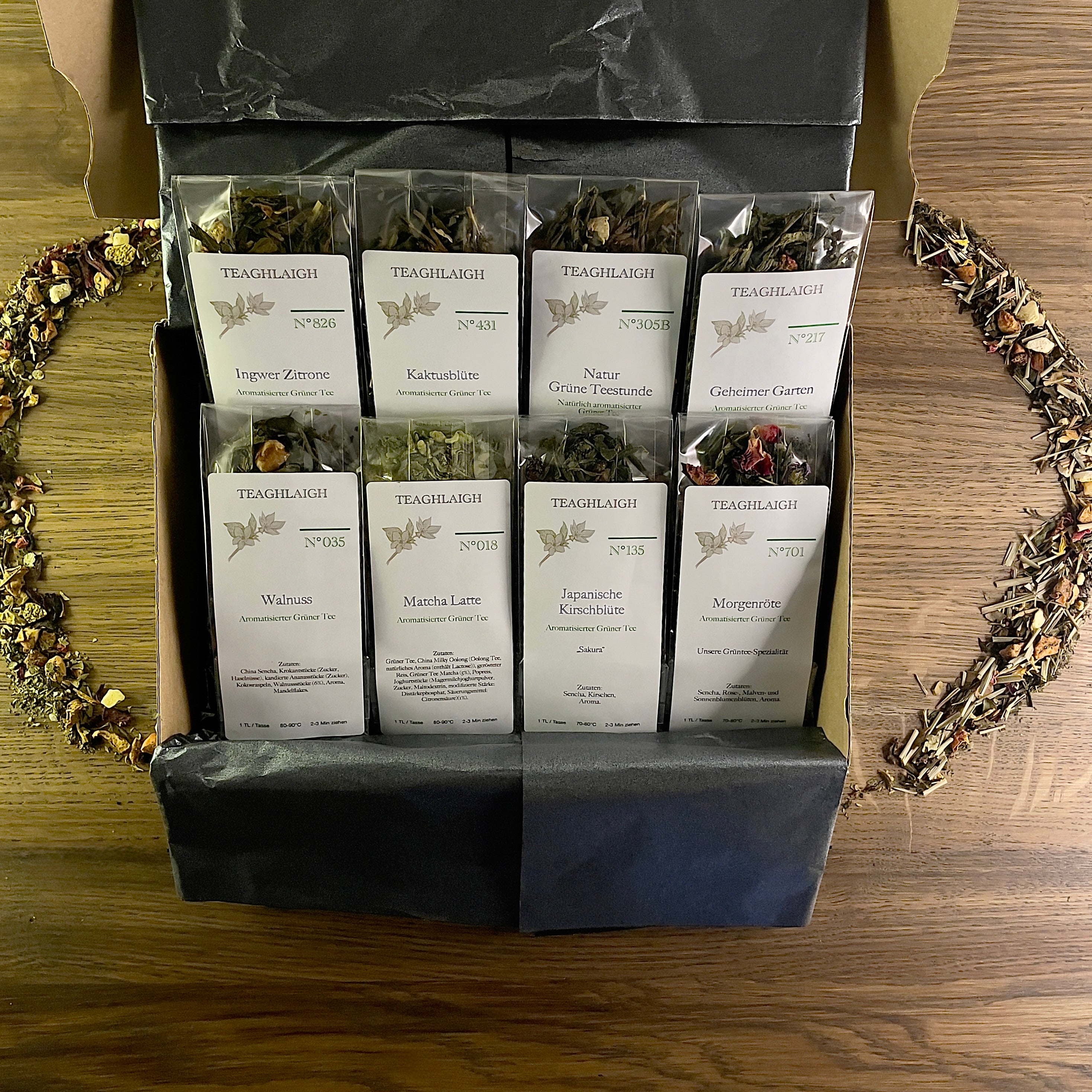 Sample set - Green Tea Aroma - 8 samples of 10g/20g each