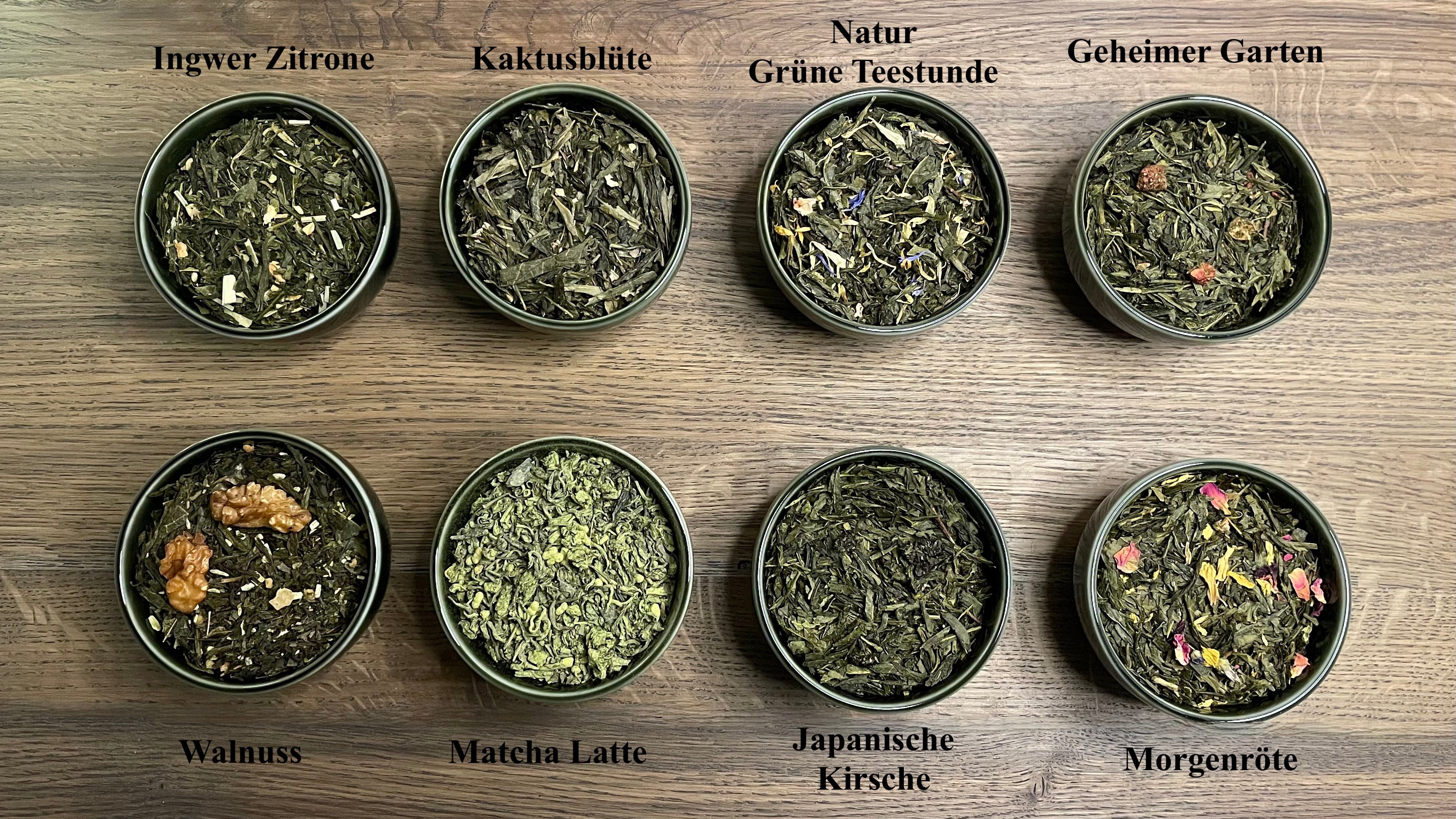 Probenset - Grüner Tee Aroma - 8 Proben á 10g/20g