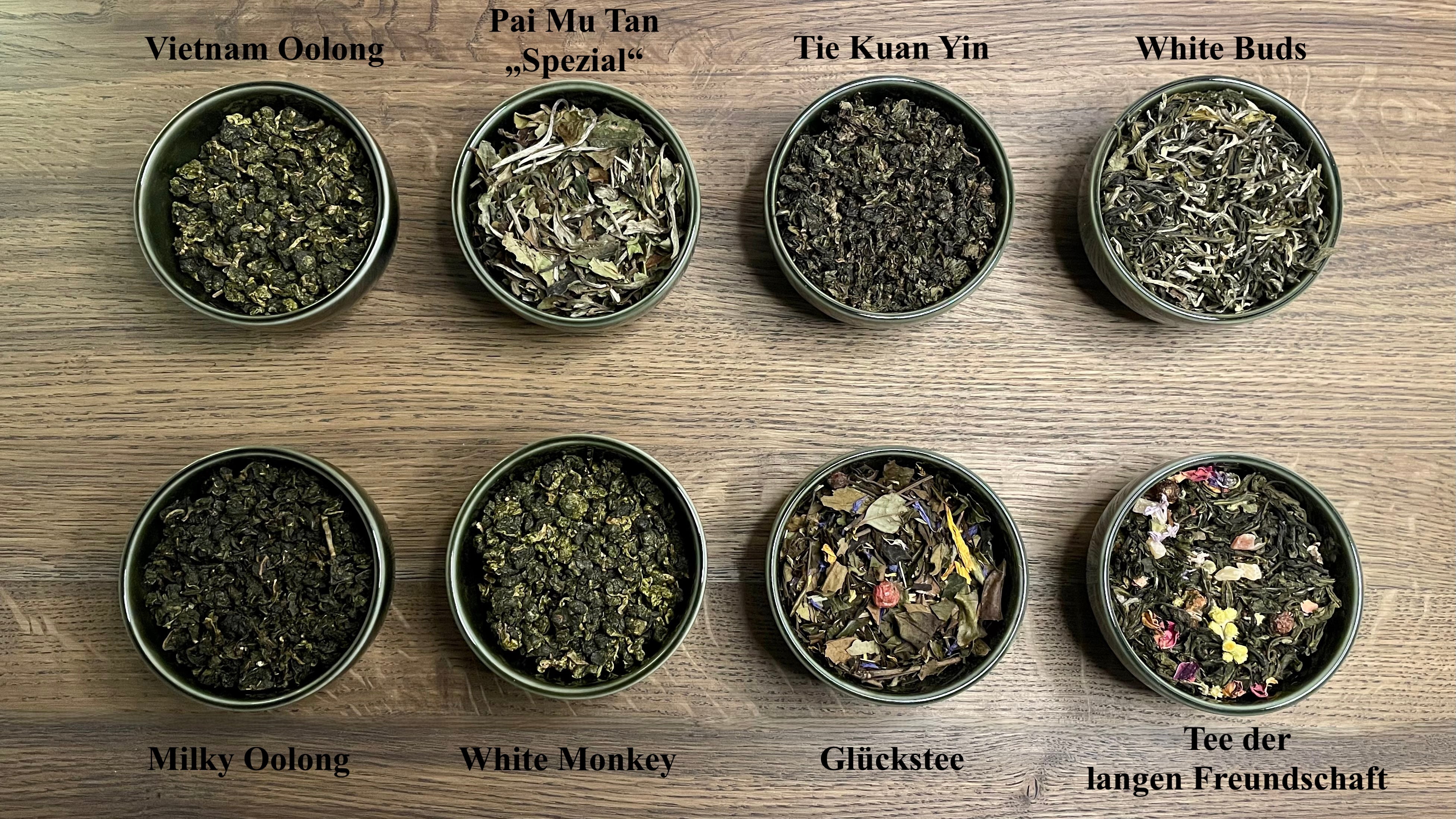 Probenset - Weißer Tee / Oolong - 8 Proben á 10g/20g