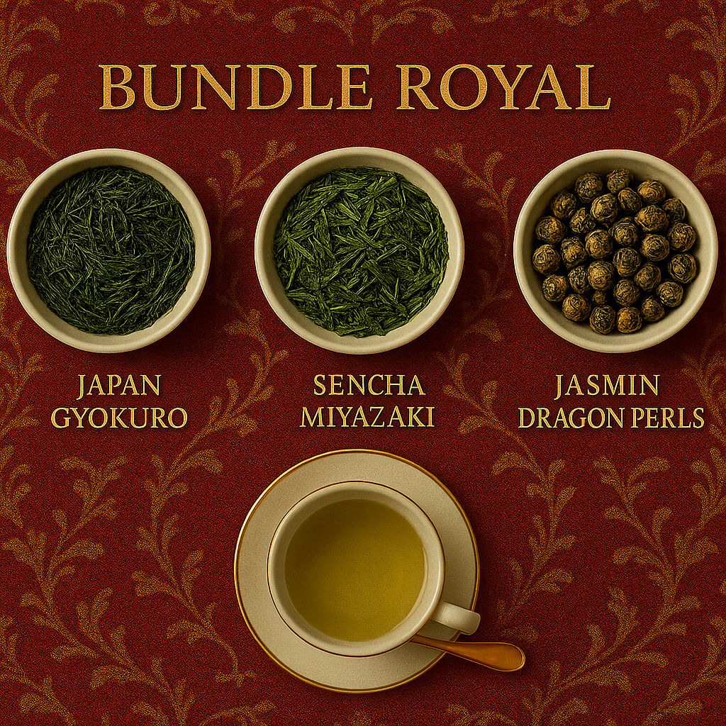 Bundle Royal - Grüntee in Spitzenqualität - 3 edle Sorten á 250 g