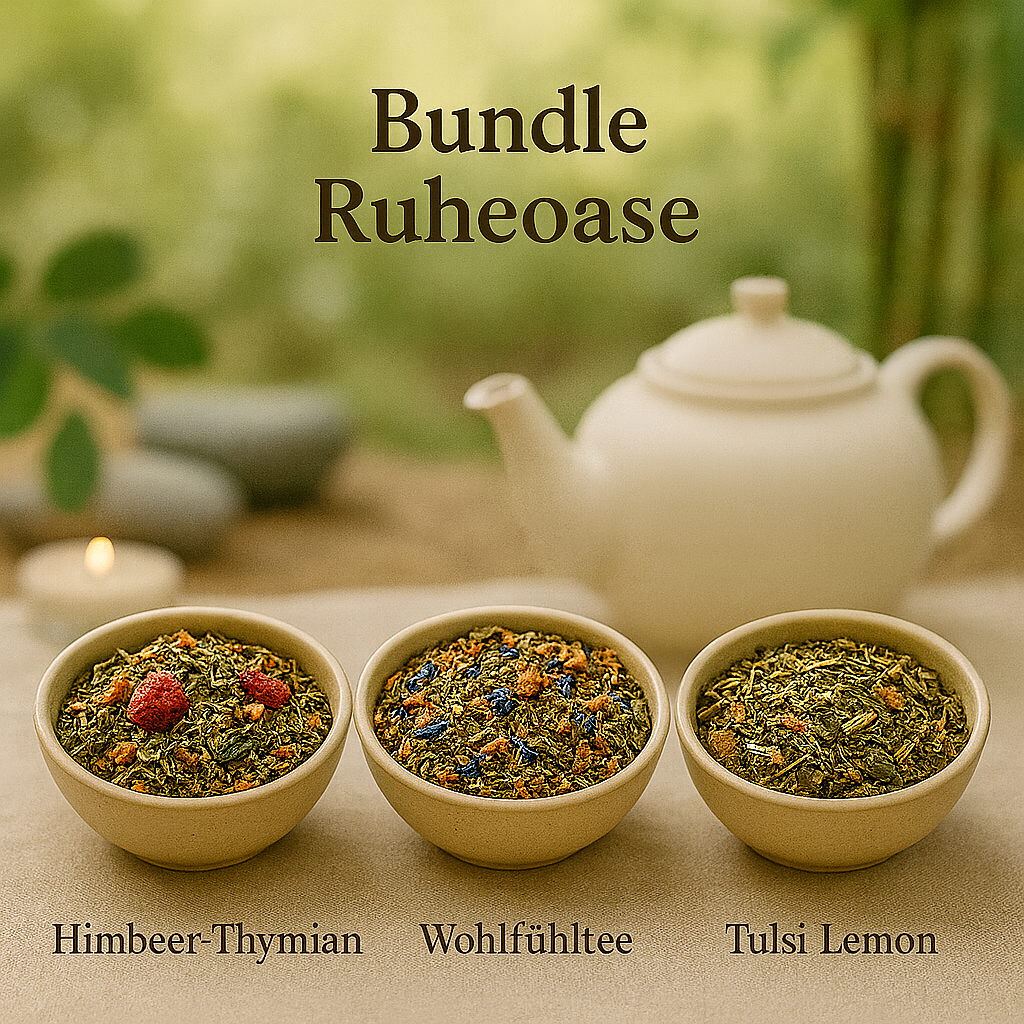 Bundle Ruheoase - Sanfte Kräutertees - 3 Mischungen á 250g