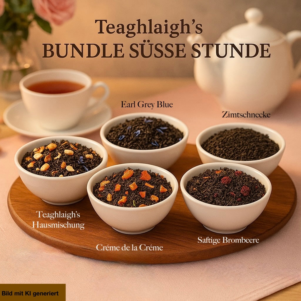 Bundle Süße Stunde – Aromatisierte Schwarztees für Genießer:innen – 5 Sorten à 100 g