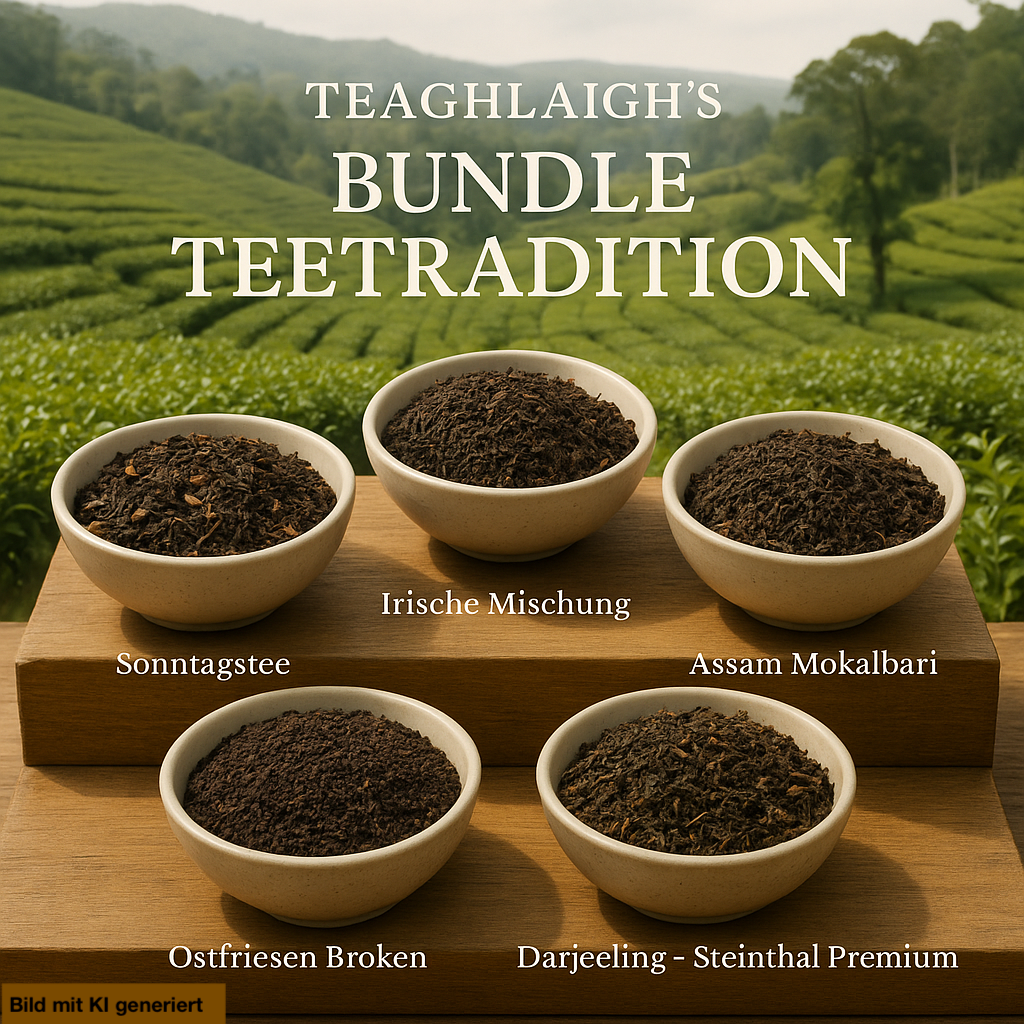 Bundle Teetradition – Kräftige Schwarztee Klassiker & feine Spezialitäten – 5 Sorten à 100 g