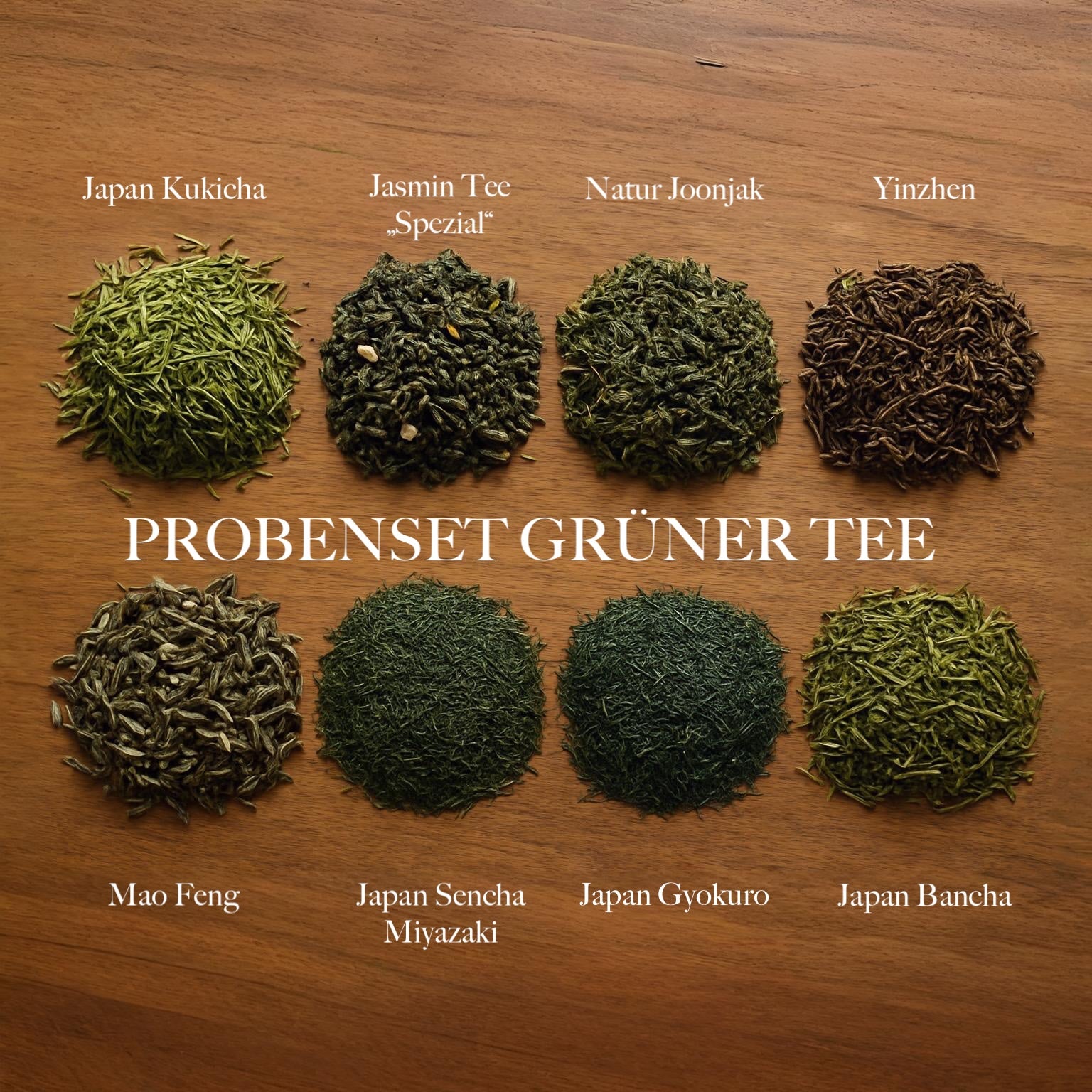 Probenset - Grüner Tee - 8 Proben á 20g