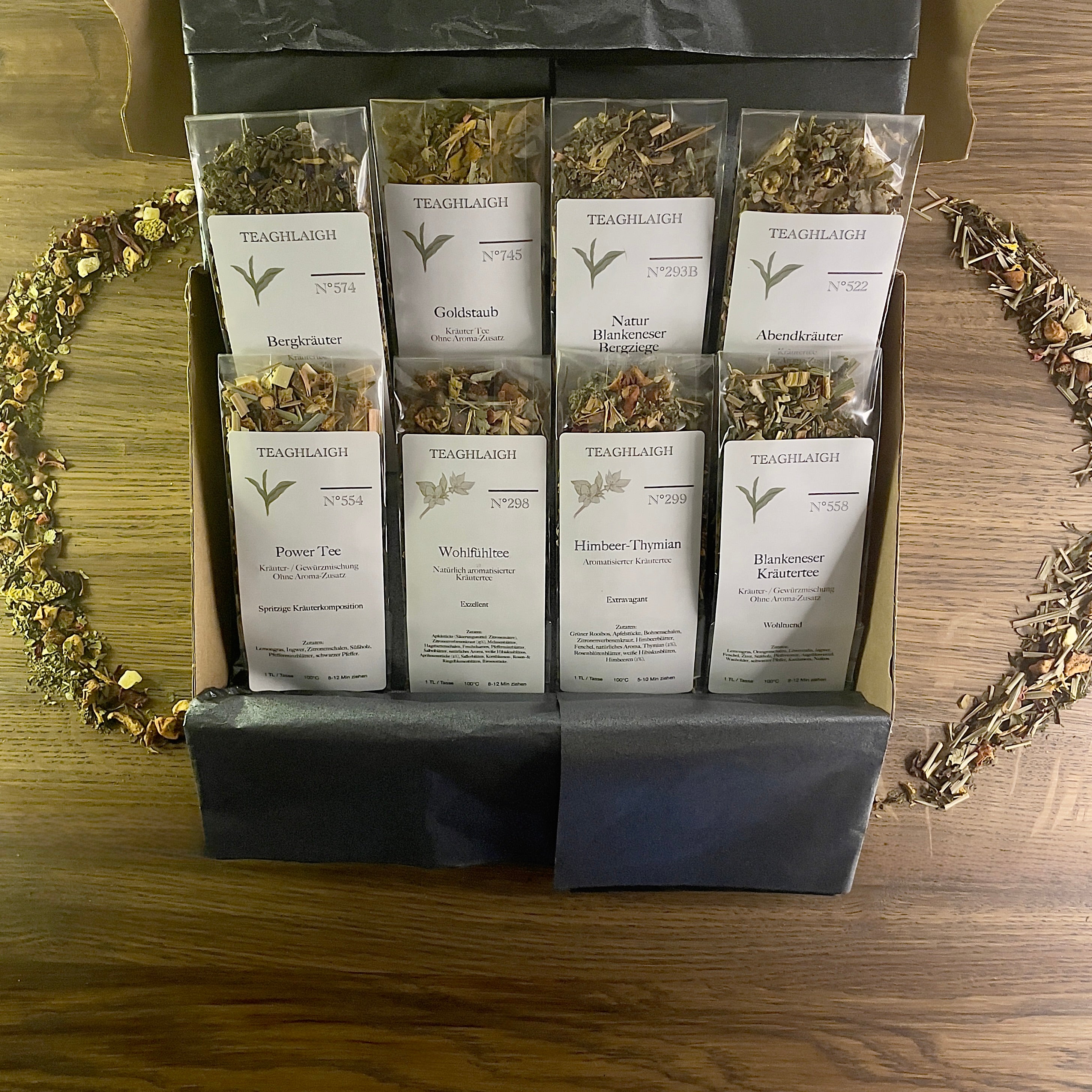 Probenset - Kräutertee - 8 Proben á 10g/20g