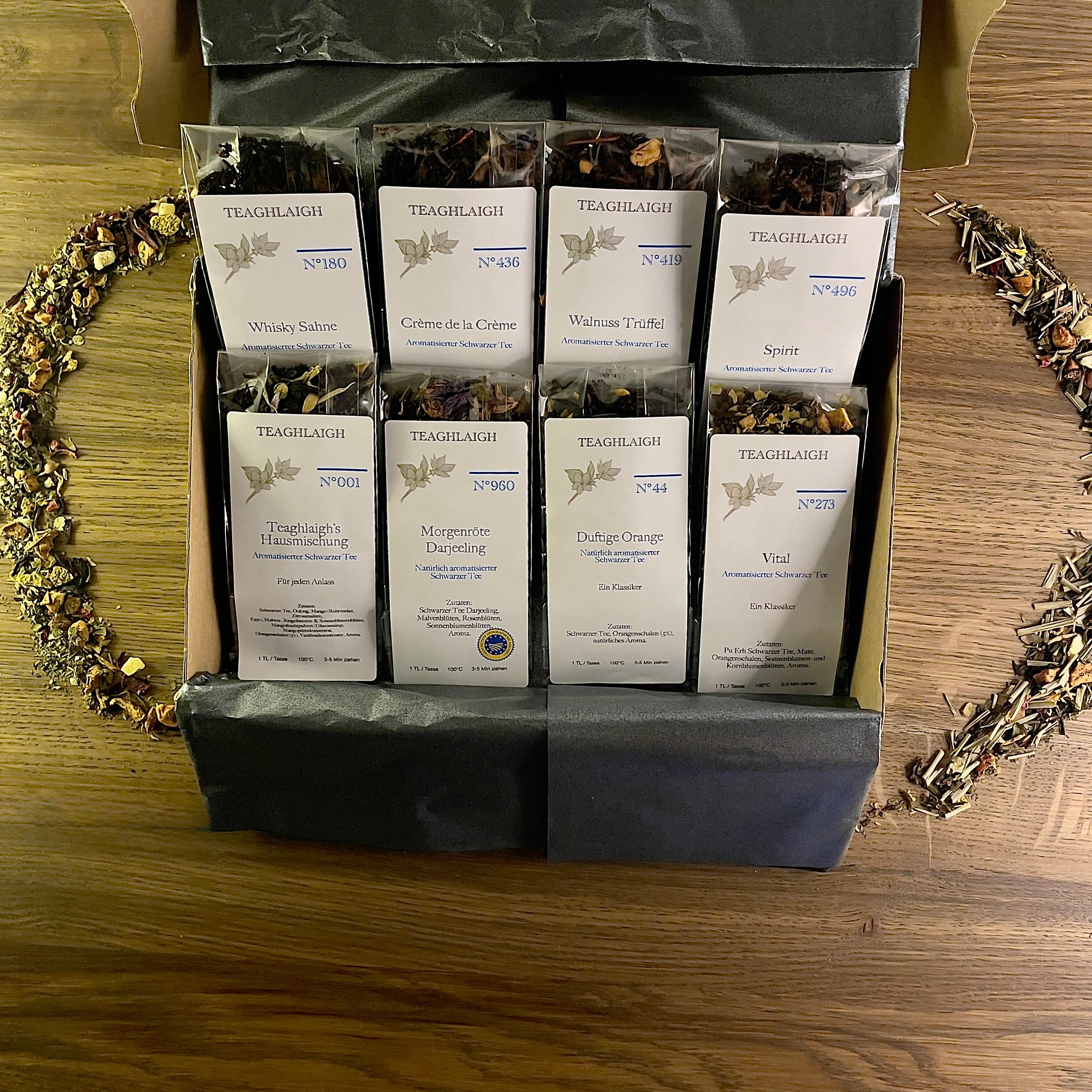 Sample Set - Black Tea Aroma - 8 Samples of 20g each