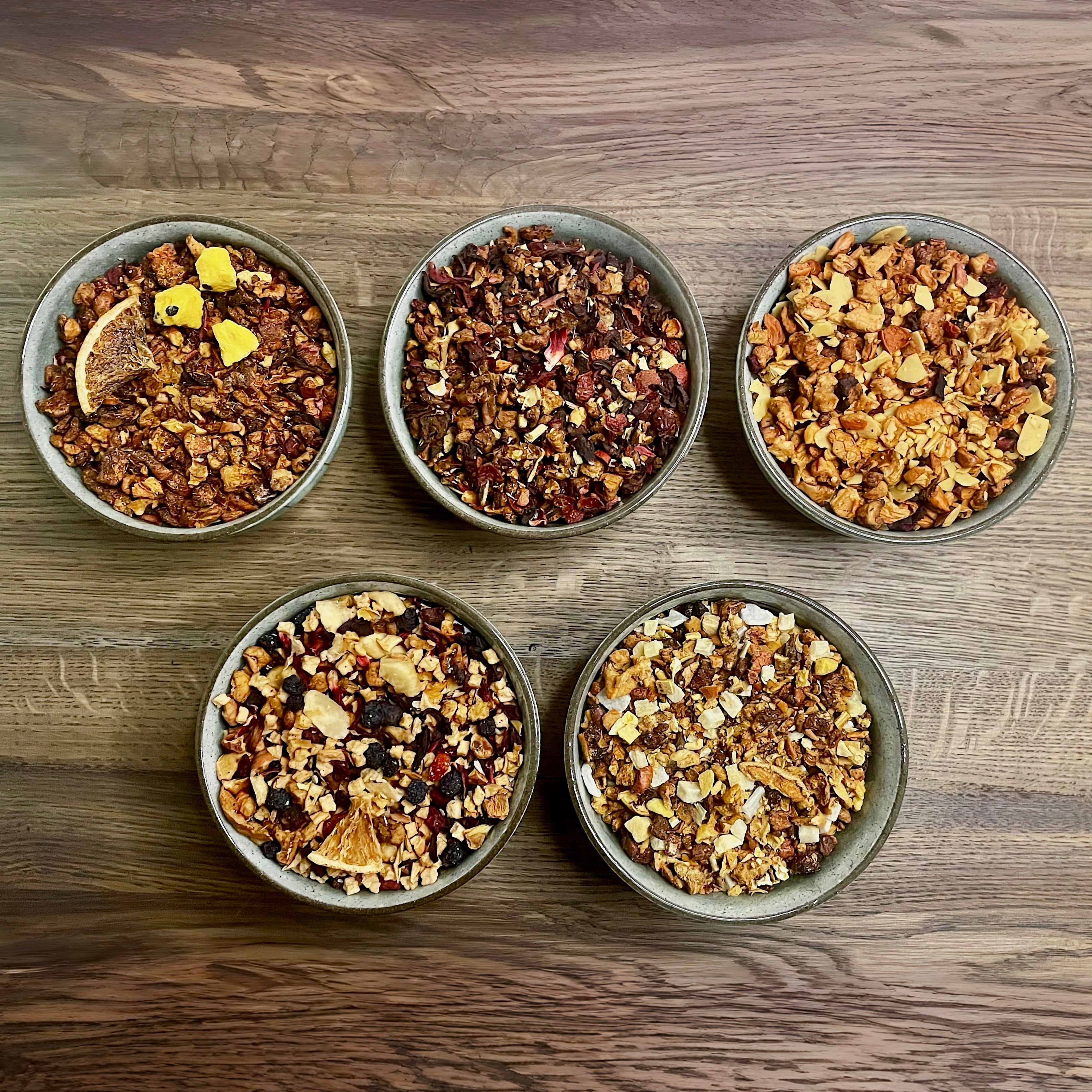 Bundle Früchtezauber – Exotische und würzige Früchtetees – 5 Sorten à 100 g