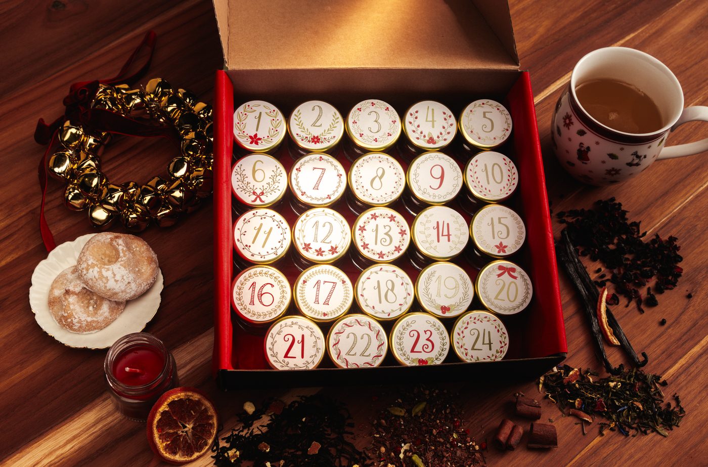 Tee Adventskalender mit losem Tee